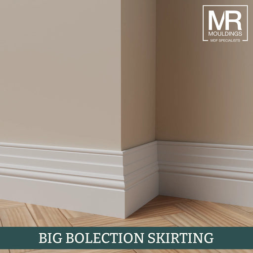 Big Bolection MDF Skirting Board-MR Mouldings Ltd