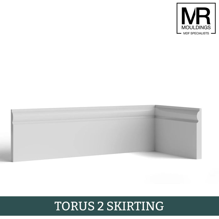 Torus 2 MDF Skirting Board-MR Mouldings Ltd