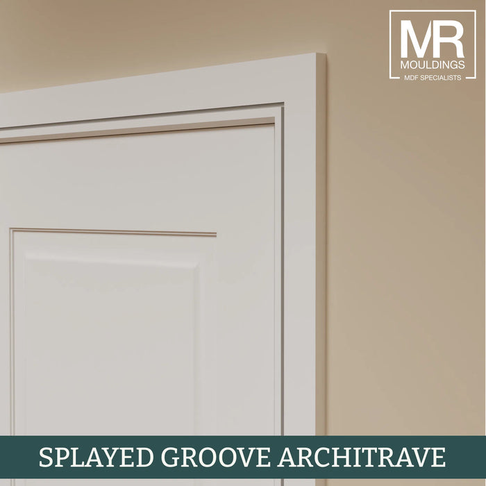 Splayed Groove MDF Architrave-MR Mouldings Ltd