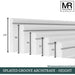 Splayed Groove MDF Architrave-MR Mouldings Ltd