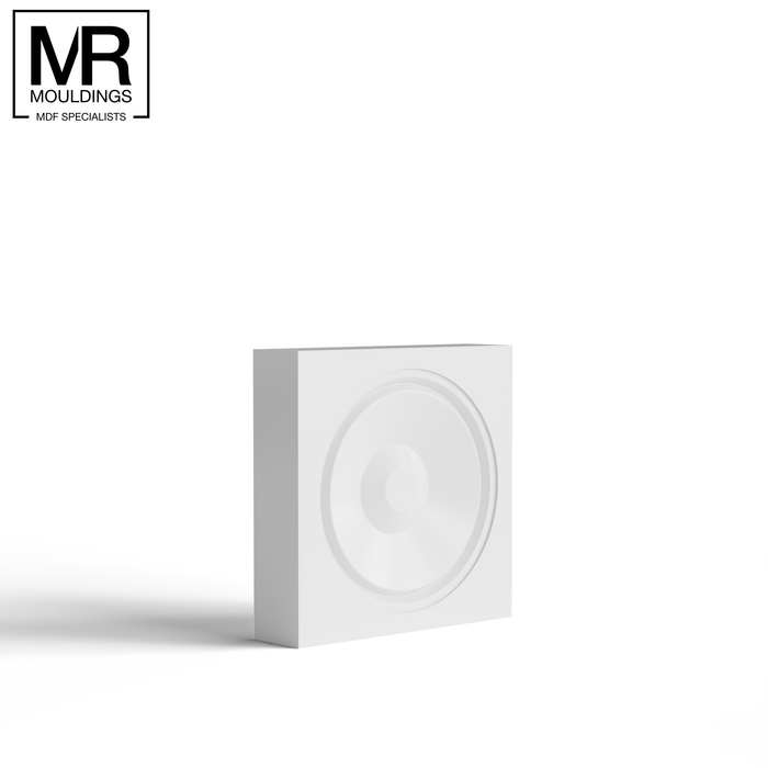 Rosette MDF Architrave Block-MR Mouldings Ltd