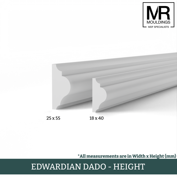 Edwardian MDF Dado Rail-MR Mouldings Ltd