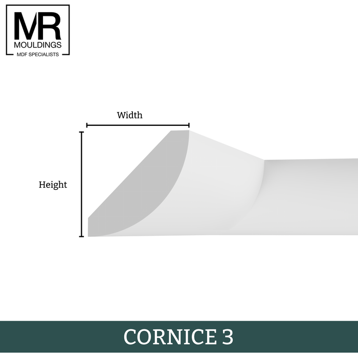 Bullnosed MDF Cornice Coving-MR Mouldings Ltd