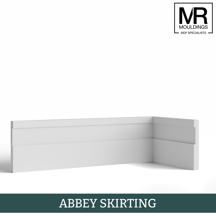 Tall Groove MDF Skirting Board-MR Mouldings Ltd