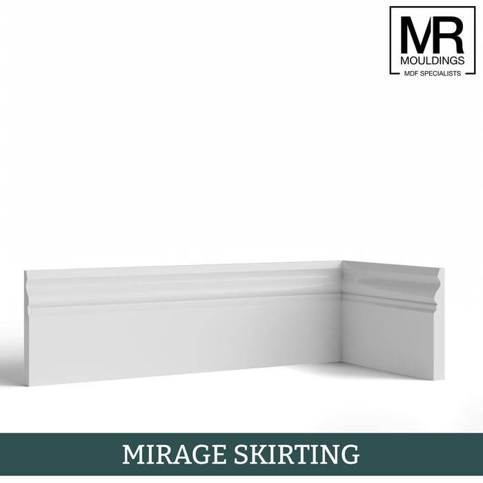 Tall Ogee 2 MDF Skirting Board-MR Mouldings Ltd