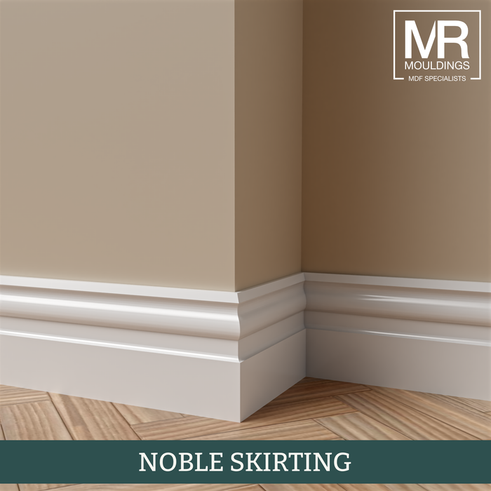 Tall Ogee 3 MDF Skirting Board-MR Mouldings Ltd