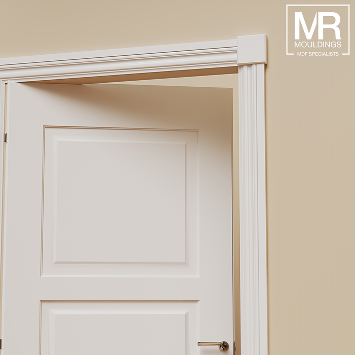 Splayed MDF Architrave Block-MR Mouldings Ltd