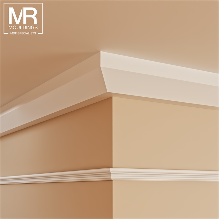 Splayed MDF Cornice Coving-MR Mouldings Ltd