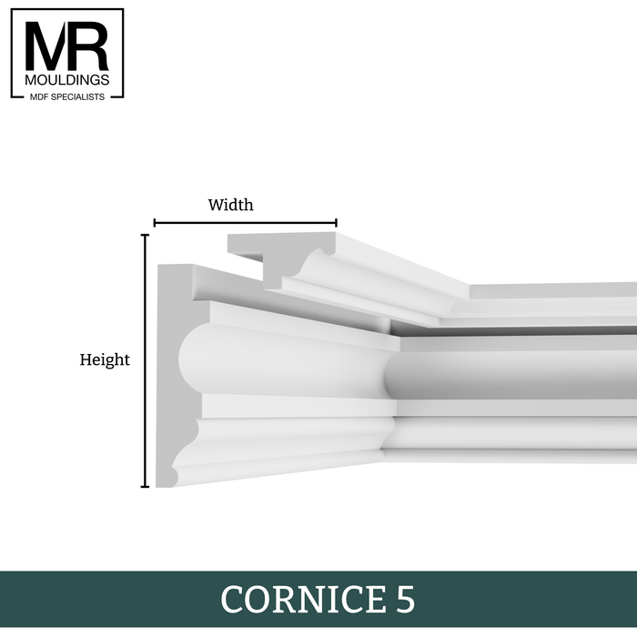 Chaigley MDF Cornice Coving-MR Mouldings Ltd