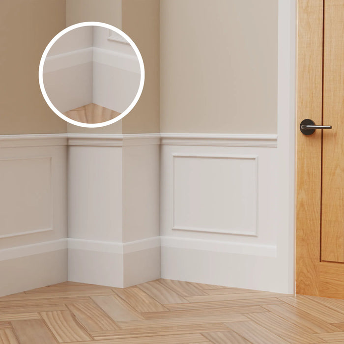 Chamfered Rounded MDF Skirting Board-MR Mouldings Ltd