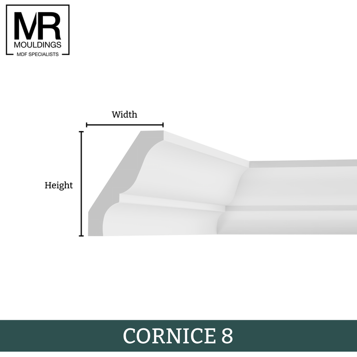 Georgian MDF Cornice Coving-MR Mouldings Ltd